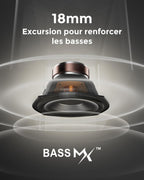 Barre de son 5.1 Poseidon M60 Boom 340 W Dolby Atmos HDMI eARC Bluetooth 5.4 caisson de basses filaire noir
