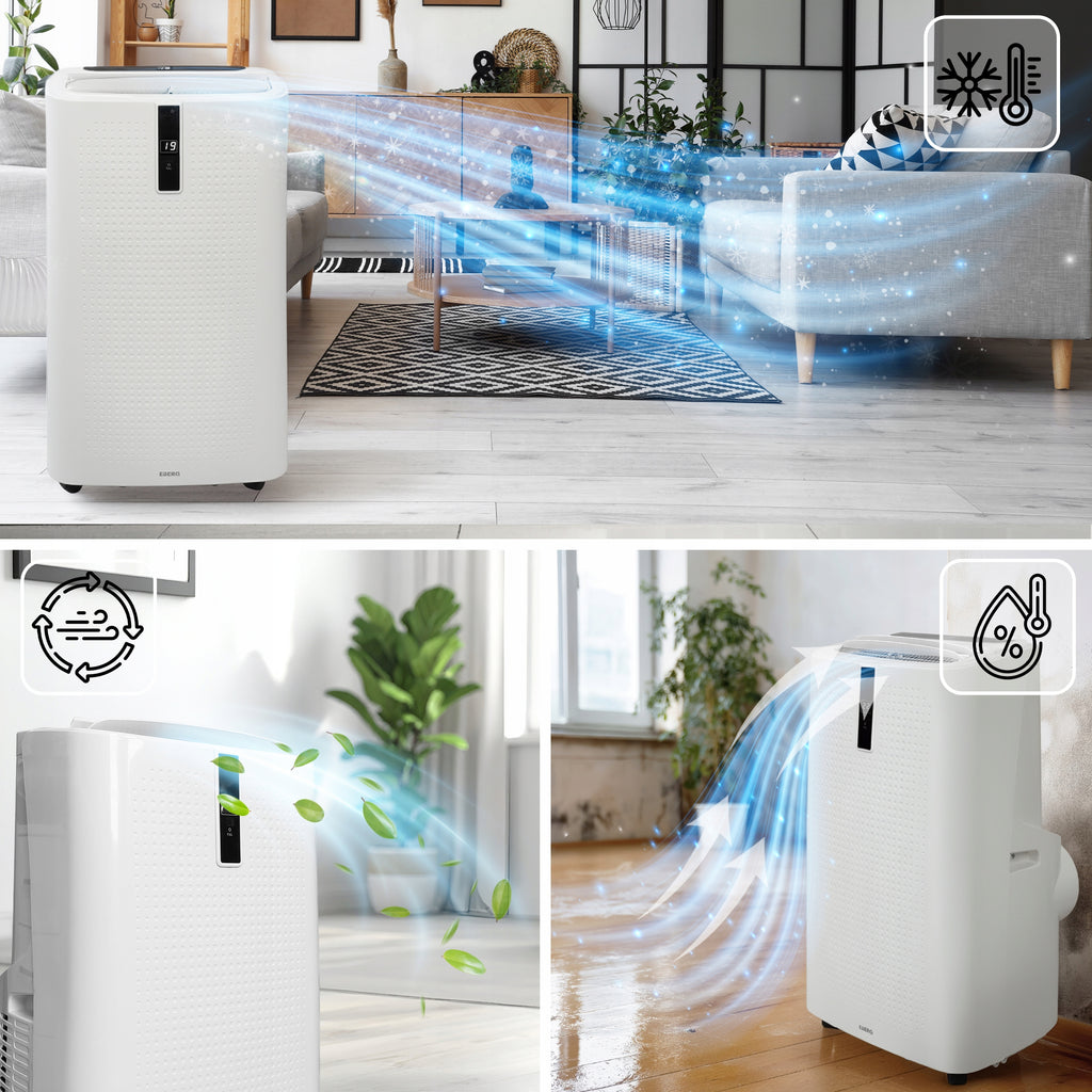 Klimatyzator przenośny ENVA E35J1 3530 W 12000 BTU WiFi chłodzenie osuszanie wentylacja