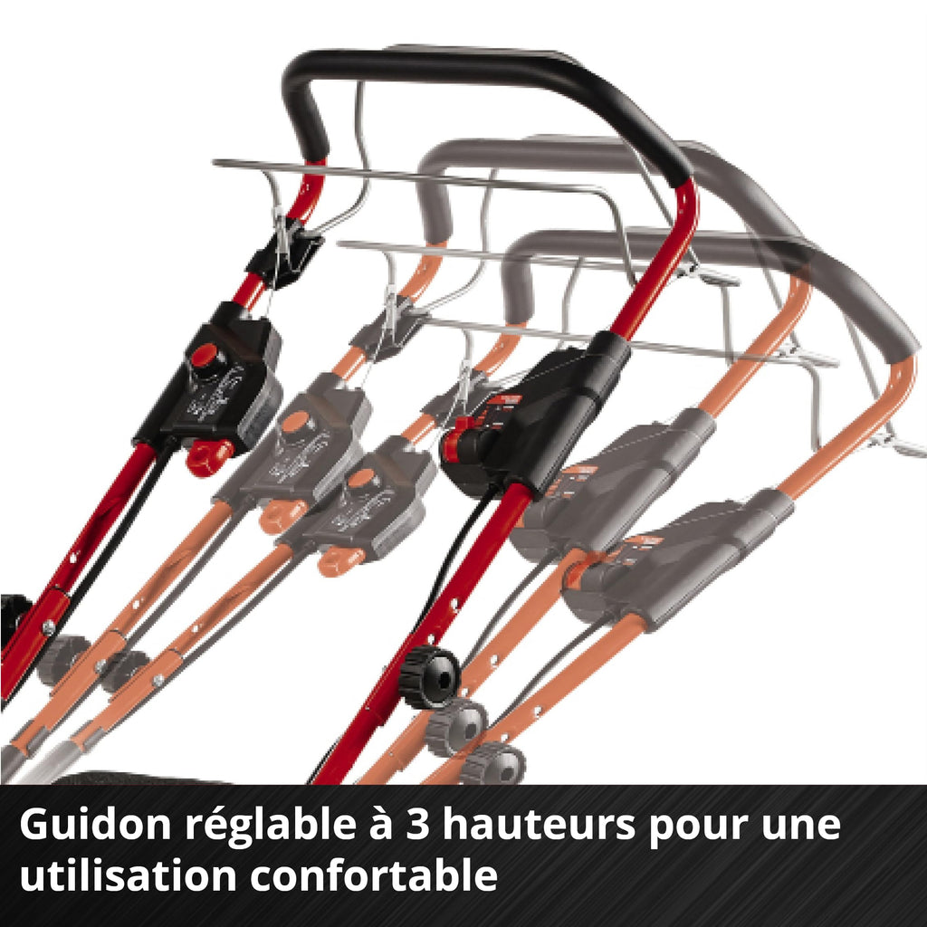 Tondeuse à gazon sans fil GP-CM 36/47 S HW Li Power X-Change 36V largeur de coupe 47 cm autotractée moteur sans charbon avec 4 batteries 4Ah