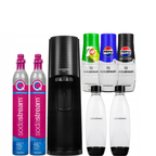 SATURATOR TERRA 2 butelki 1L + 2 naboje CO2 + 3 syropy, kompletny zestaw do domowych napojów gazowanych