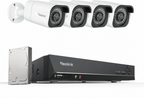 Reolink Caméra surveillance extérieure 4K kit NVR 8CH 2To PoE 8MP vision nocturne 30m audio RLK8-800B4