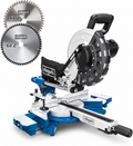 Scheppach Scie à onglets radiale HM254 2000 W lame 255 mm coupe 340 x 90 mm laser 2 lames incluses
