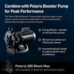 Nettoyeur de piscine à pression Polaris P280 Vac-Sweep tuyau 9,6 m déplacements multidirectionnels pour piscine enterrée blanc