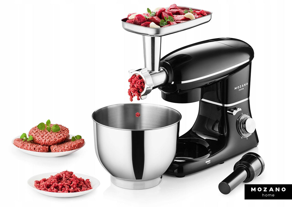 Robot kuchenny planetarny 6w1 maszynka do mięsa mikser blender wyrabianie ciasta ubijanie mocny wydajny