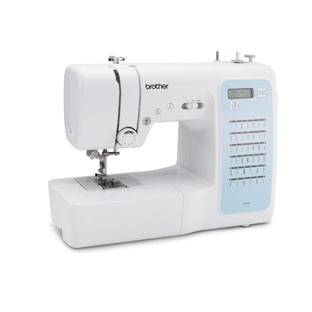 Machine à coudre électronique FS 40 avec 40 points de couture écran LCD canette horizontale housse et accessoires crème