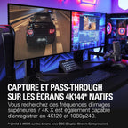 Carte d’acquisition vidéo Game Capture 4K X 4K144 HDMI 2.1 VRR HDR10 USB 3.2 OBS PS5 Xbox Switch PC Mac iPad