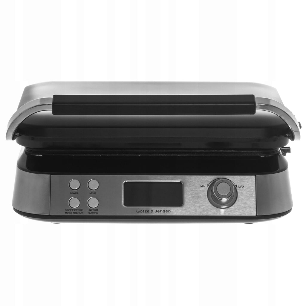 Gofrownica DW900 1600 W z wyświetlaczem LCD regulacją temperatury 5 poziomów i powłoką nieprzywierającą do 2 gofrów