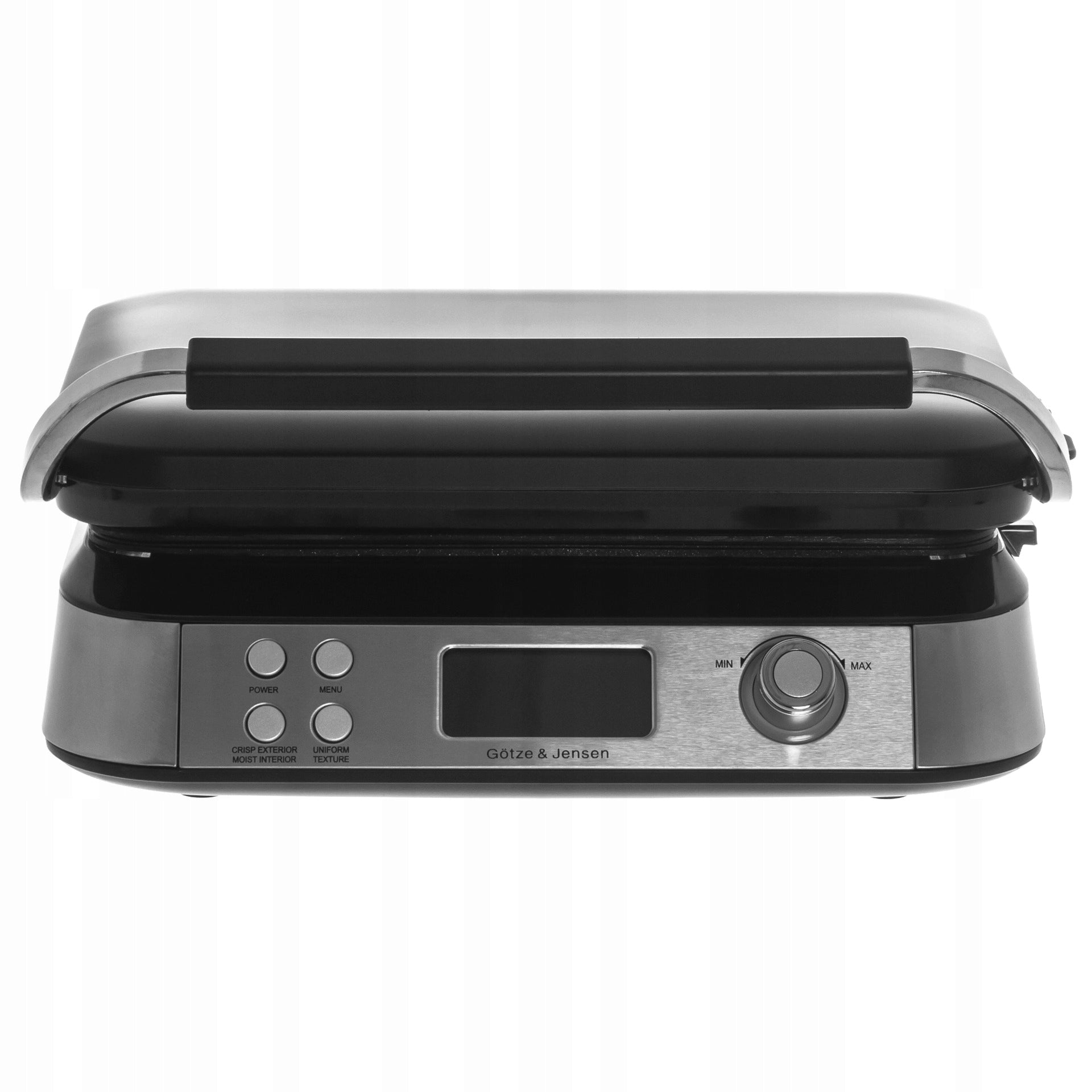 Gofrownica DW900 1600 W z wyświetlaczem LCD regulacją temperatury 5 poziomów i powłoką nieprzywierającą do 2 gofrów