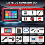 Valise diagnostic auto K8 Pro OBD2 systèmes complets 42 réinitialisations contrôle bidirectionnel CANFD DOIP