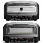 Piec do pizzy elektryczny 2200 W 450°C z kamieniem szamotowym średnicy 37 cm w zestawie łopata