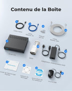 Caméra surveillance extérieure 4K kit NVR 8CH 2To PoE 8MP vision nocturne 30m audio RLK8-800B4