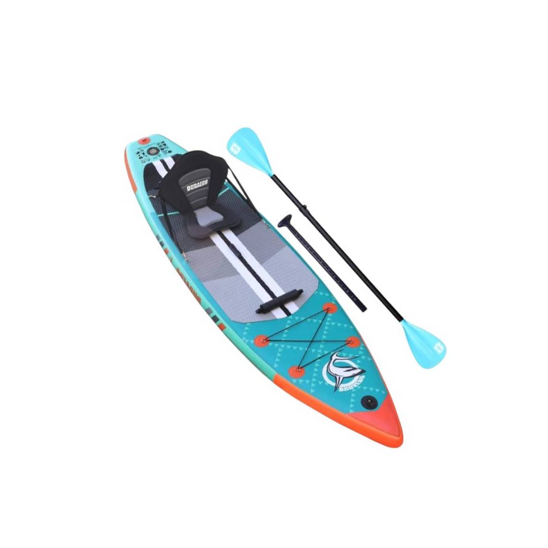 Planche de paddle gonflable 330 x 76 x 15 cm convertible kayak siège pagaie double réglable support GoPro 3 ailerons accessoires charge 150 kg