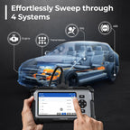 Valise diagnostic auto AD500 4 systèmes OBD2 moteur transmission ABS SRS 6 réinitialisations écran 5 pouces