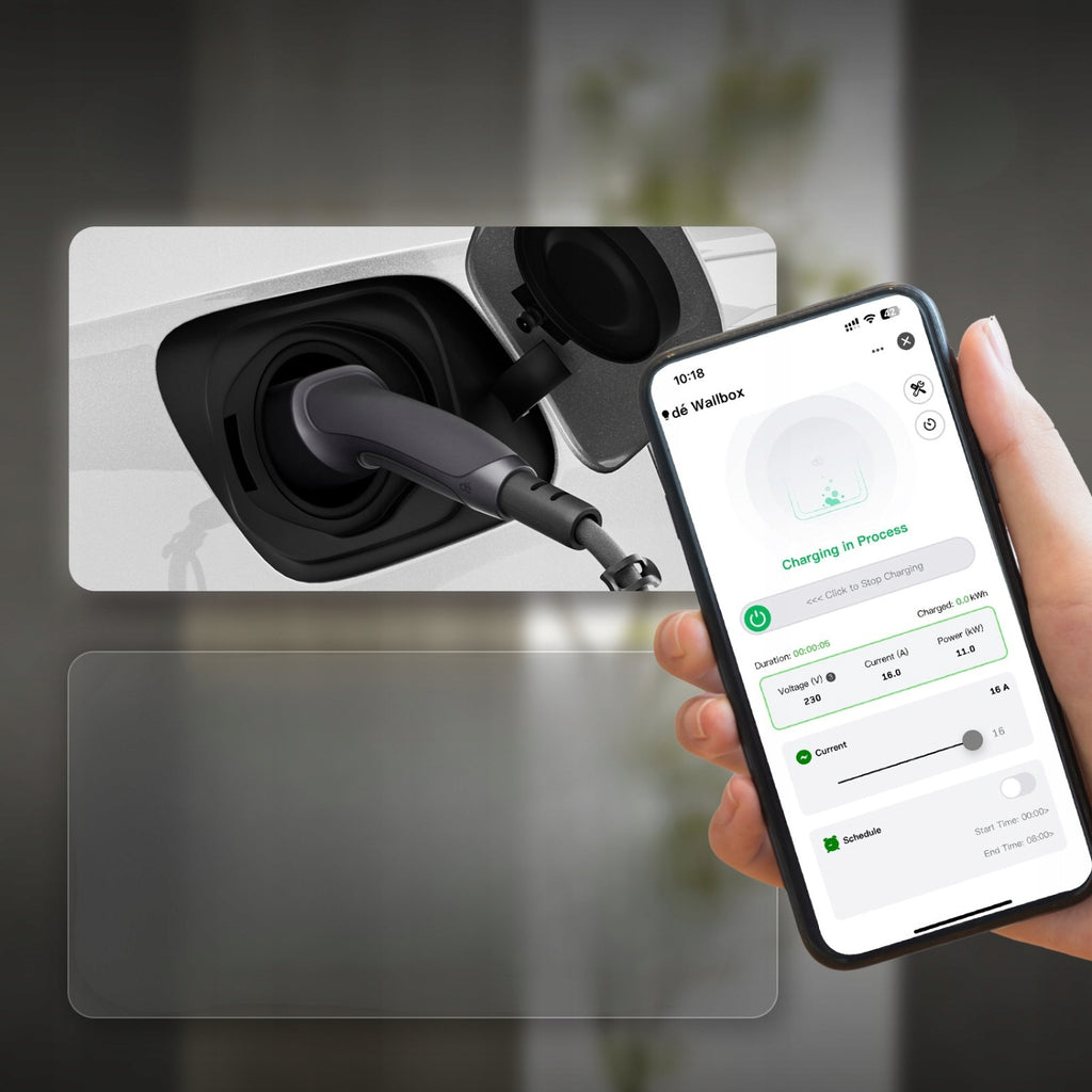 Przenośna ładowarka do samochodów elektrycznych EV Typ 2 11 kW 400 V przewód 7 m sterowanie Wi-Fi
