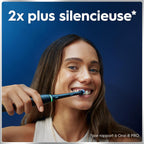 Brosse dents électrique iO 6 noire 5 modes capteur pression écran interactif 2 brossettes étui voyage