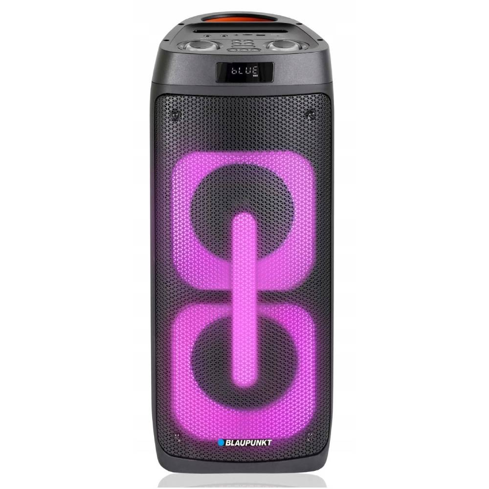 Przenośny głośnik PartyBox PB50LED karaoke z mikrofonem bezprzewodowym LED Bluetooth USB FM AUX 500 W