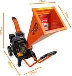Broyeur De Végétaux Thermique 7 CV 212 cm³ Pour Branches Jusqu’à 6.5 cm