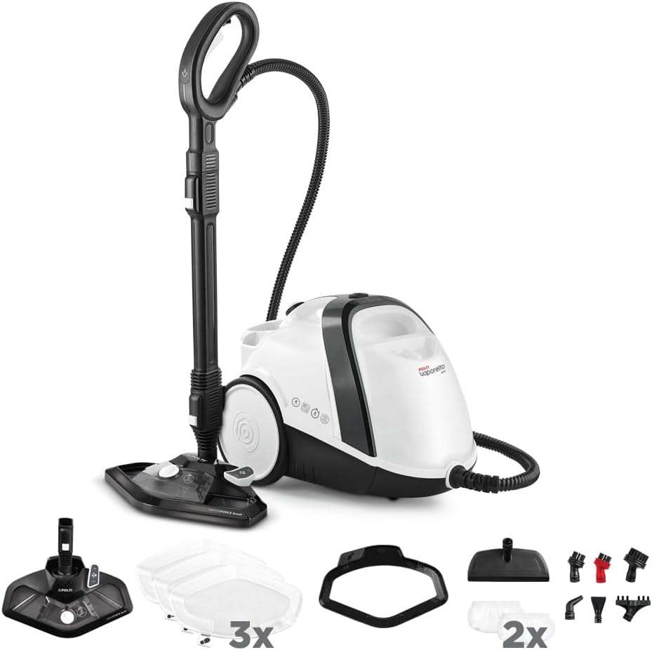 Nettoyeur vapeur Smart 120 1500 W chaudière 4 bars réservoir 2 L chauffe 2 min avec 14 accessoires