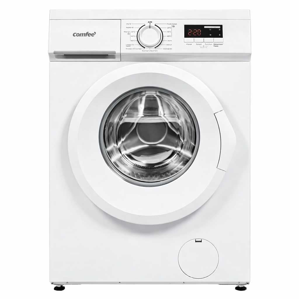 Lave-linge frontal 9 kg CFE12EW90/W classe énergétique A moteur BLDC 1400 tr/min lavage vapeur 15 programmes