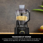 Blender processor 3 en 1 Detect Power 1200W bol mélange lame malaxeur gobelet individuel pétrir mixer hacher TB401EU