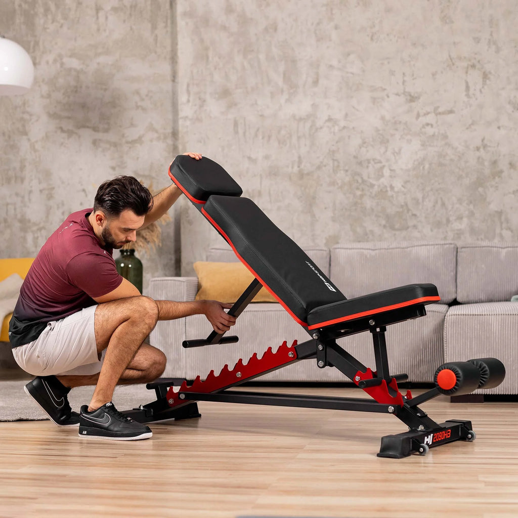 Regulowana ławka treningowa wielofunkcyjna HS-2090HB do ćwiczeń siłowych obciążenie 300 kg