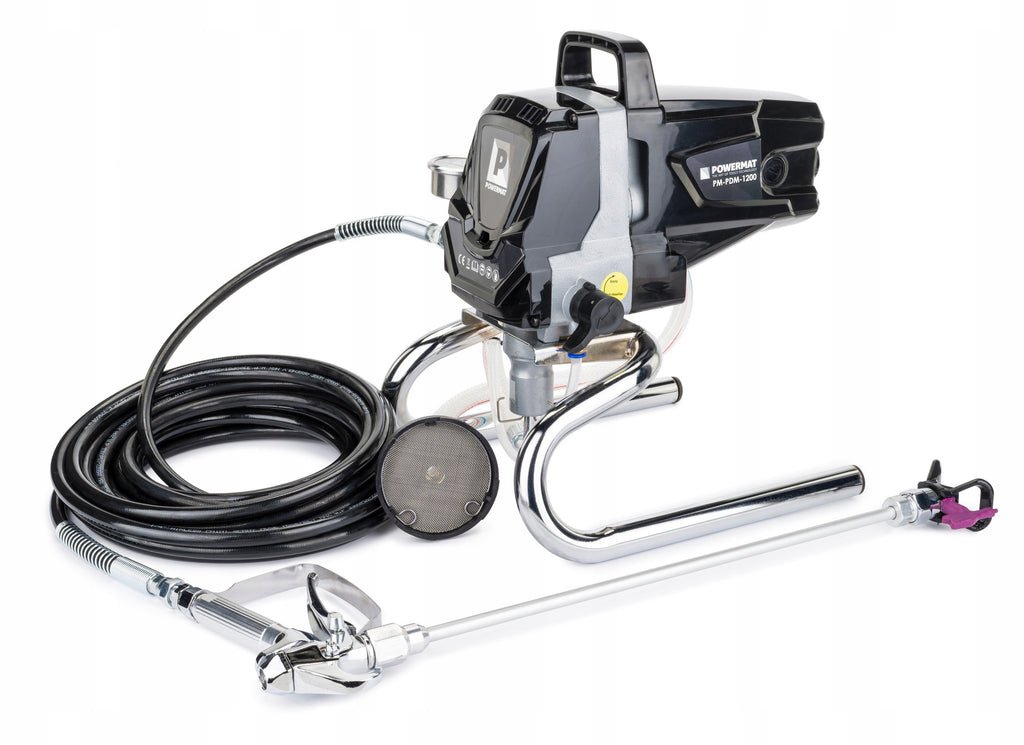 Pistolet Hydrodynamiczny 1200W Wąż 10M Wydajność 1,5 L/min Ciśnienie 220 BAR Agregat Malarski Do Malowania