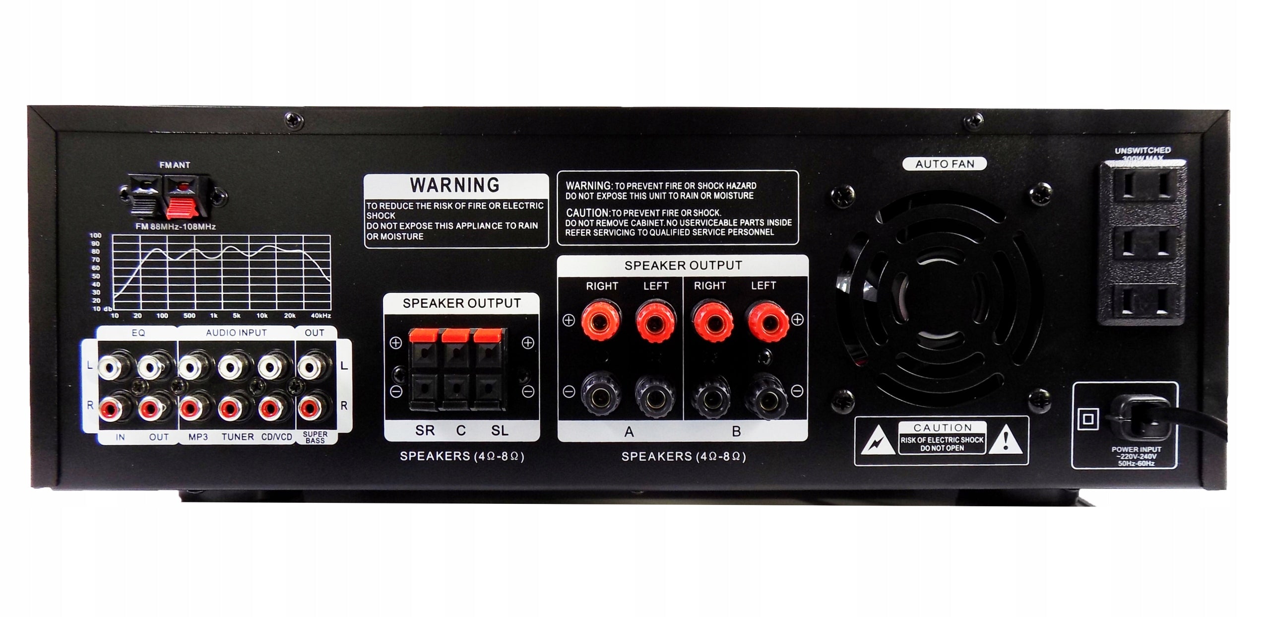 Wzmacniacz Hi-Fi AMPLI 5.0 Bluetooth 4.0 USB SD FM 350W 7.0 kanałów HDMI DSP Karaoke