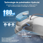Robot nettoyeur de vitres S55 Pro 6500 Pa réservoir 80 ml navigation SLAM 4 pulvérisation HydroJet sécurité multicouche