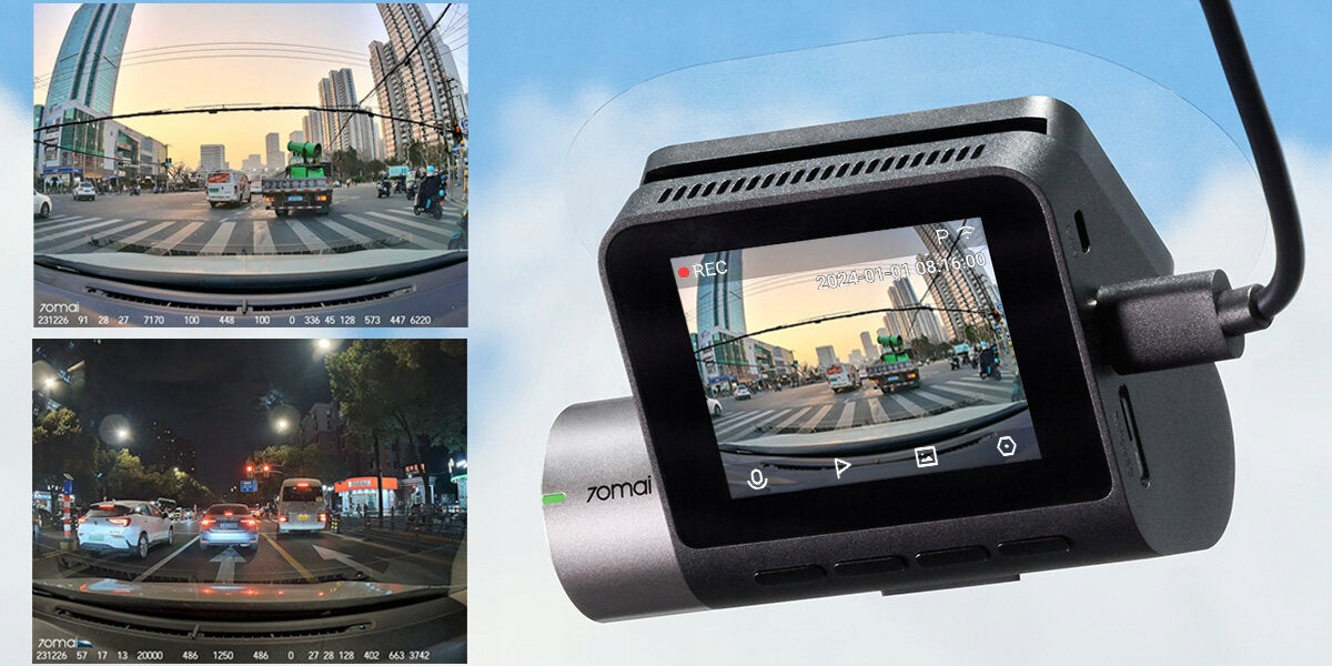 Wideorejestrator samochodowy Dash Cam A510 RC11 kamera tylna QHD 2592x1944 GPS WiFi HDR zestaw 2 kamery