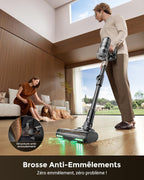 Aspirateur balai sans fil P20 680 W 70 KPa autonomie 70 min aspirateur laveur pliable HEPA brosse anti-enmêlement