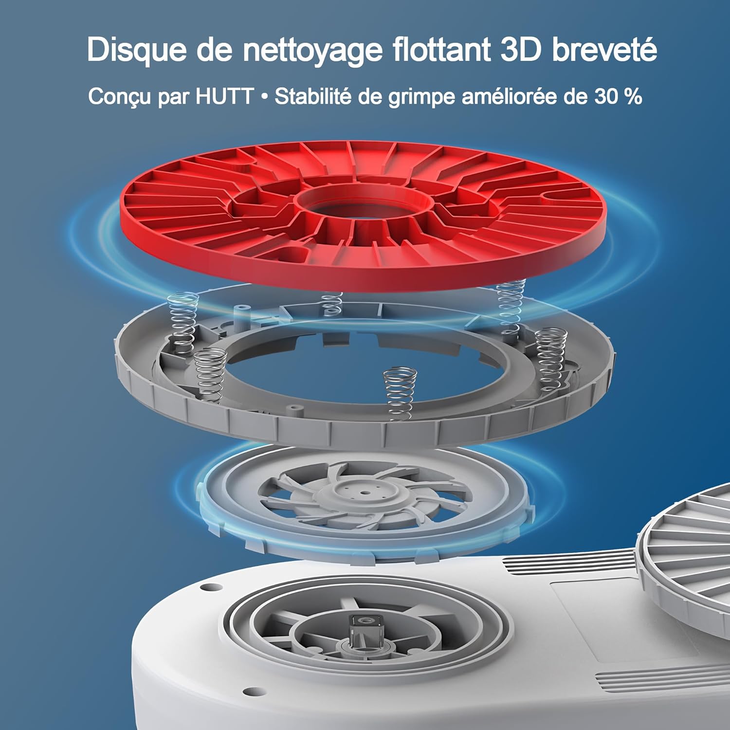 Robot nettoyeur de vitres S55 Pro 6500 Pa réservoir 80 ml navigation SLAM 4 pulvérisation HydroJet sécurité multicouche