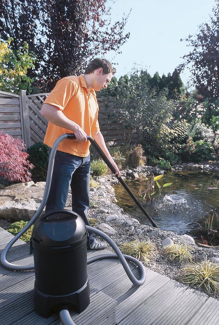Aspirateur de bassin PondoMatic 3 1400 W réservoir 30 L aspiration 3000 L/h tuyau 4 m embouts joints algues universel