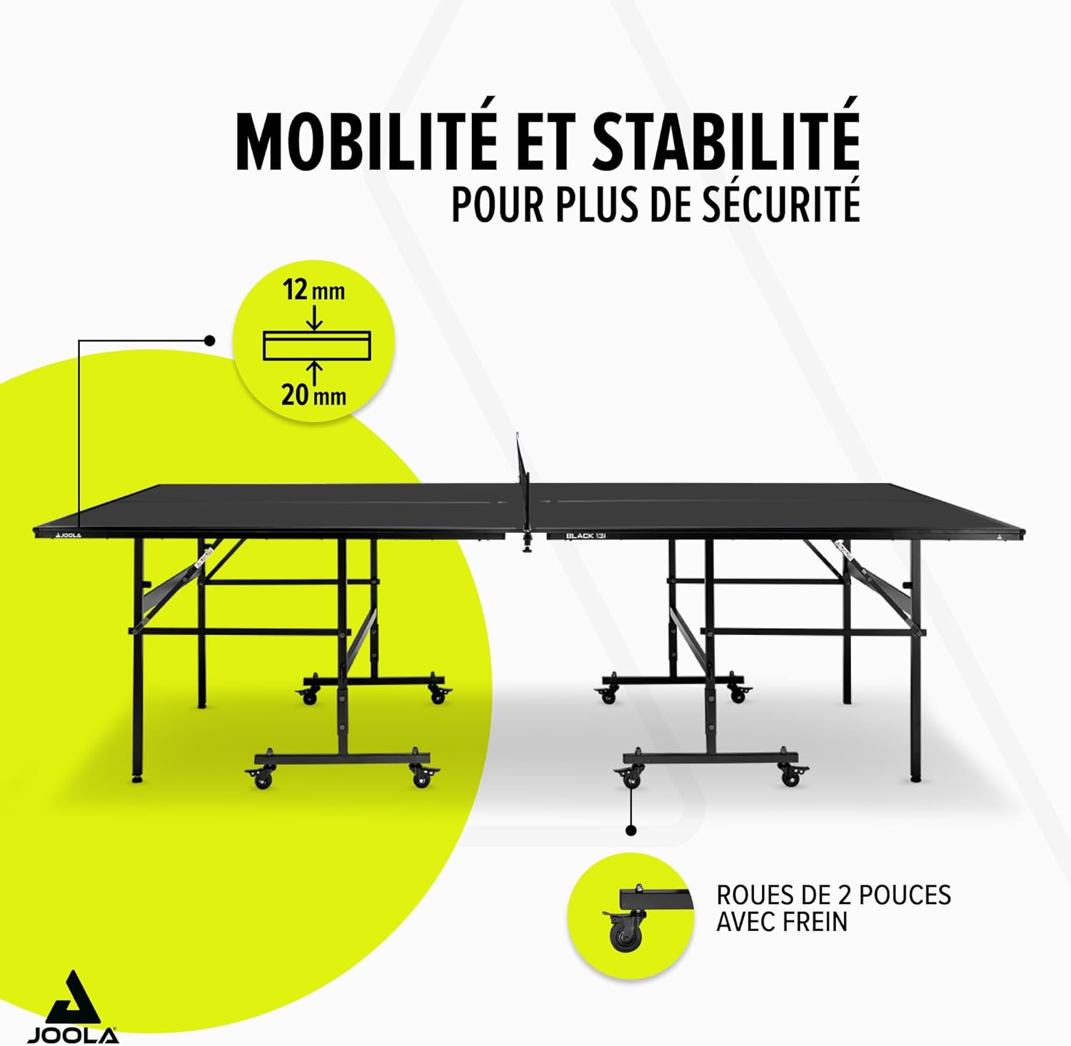 Table tennis intérieur Inside pliable montage rapide filet inclus 274 x 1525 x 76 cm