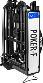 Porte-vélo d’attelage 12010LAS Raven pliable pour 2 vélos charge 50 kg prise 13 broches noir