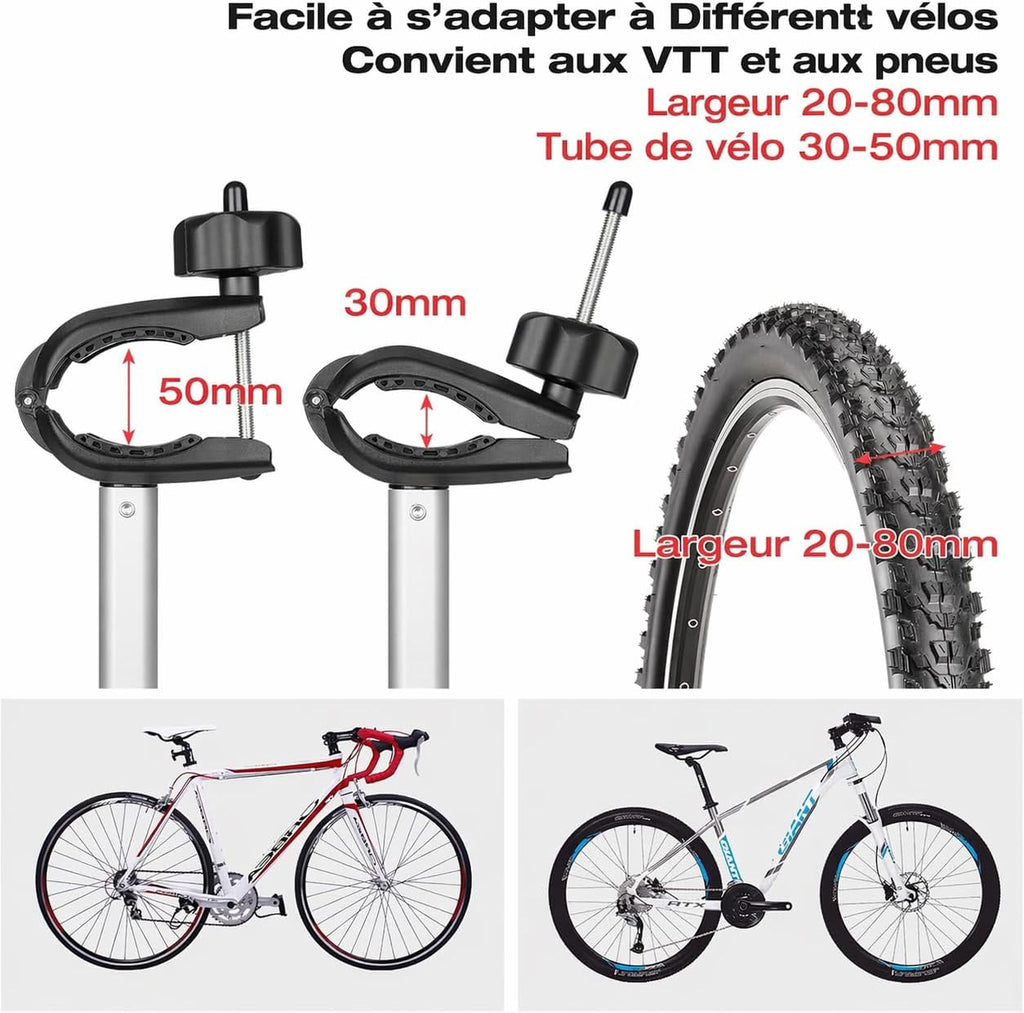 Porte-vélos attelage voiture 2 vélos charge 60 kg pliable avec feu arrière support plaque d'immatriculation noir