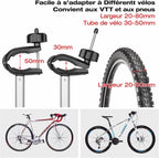 Porte-vélos attelage voiture 2 vélos charge 60 kg pliable avec feu arrière support plaque d'immatriculation noir