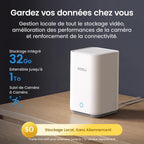 Caméra surveillance 4K T2 Ultra solaire kit 2 caméras 8MP vision nocturne 32 Go local extensible 1 To panorama 360° suivi IA