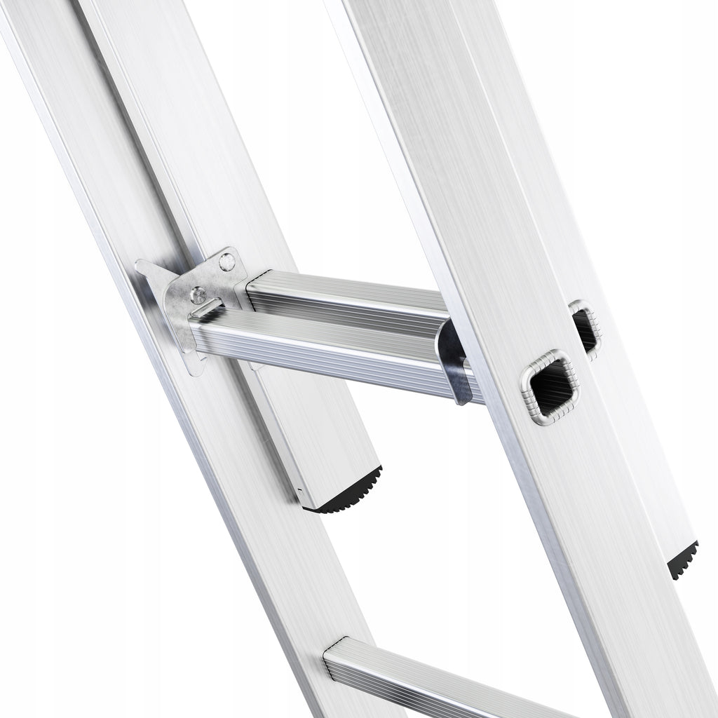 Drabina aluminiowa wielofunkcyjna 3x11 szczebli 6,55 m składana uniwersalna EN131 obciążenie 150 kg