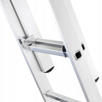 Drabina aluminiowa wielofunkcyjna 3x11 szczebli 6,55 m składana uniwersalna EN131 obciążenie 150 kg