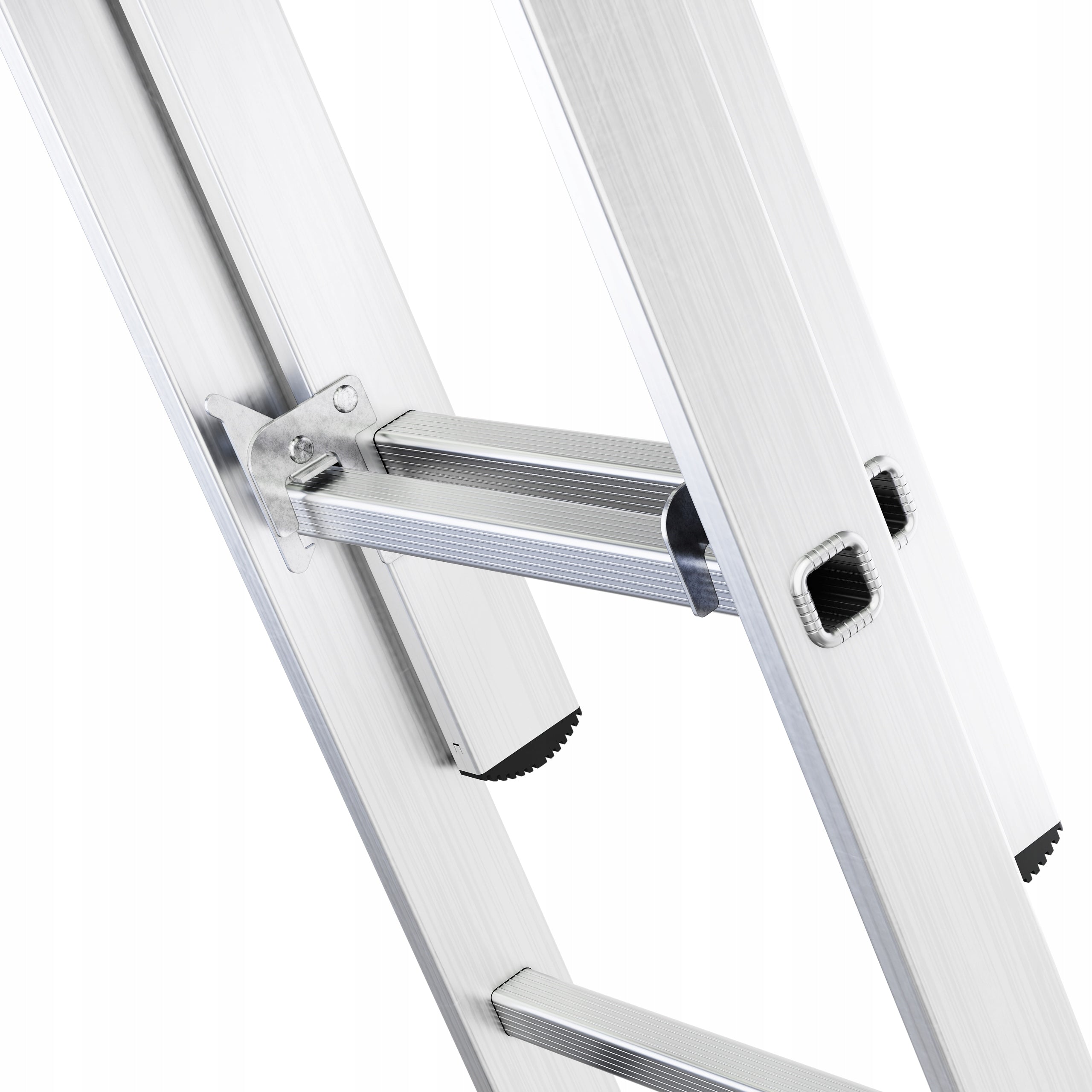 Drabina aluminiowa wielofunkcyjna 3x11 szczebli 6,55 m składana uniwersalna EN131 obciążenie 150 kg
