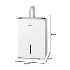 Déshumidificateur Max 25 L/jour BOREAS-001 pour 50 m² réservoir 2,7 L drainage continu silencieux 40 dB blanc