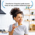 Système de filtration d’eau par gravité Earth WEEP850 8,5 L inox AISI 304 2 filtres O’Pure 2 robinet niveau d’eau
