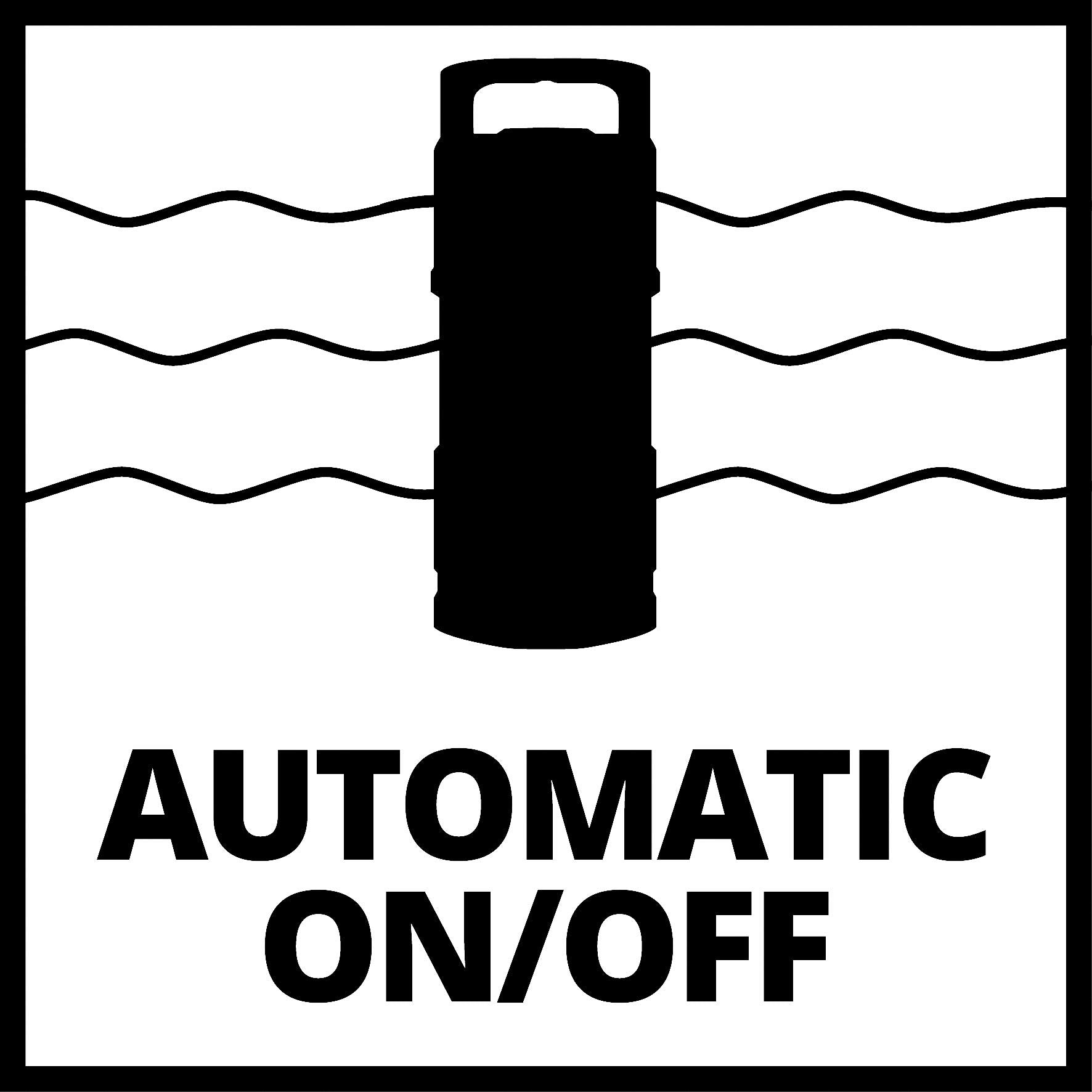 Pompe à eau immergée automatique GE-PP 1100 N-A 1100W débit 6000 l/h hauteur de levage 12 m câble 15 m en acier inoxydable