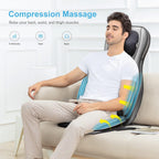 Siège massant Shiatsu dos cou pétrissage 2D 3D chaleur compresse réglable massage complet corps