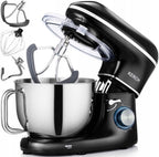 Robot planetarny MyCHEF 4000 W 6,2 l z misą ze stali nierdzewnej 6 prędkościami funkcją PULSE i końcówkami do mieszania ubijania wyrabiania