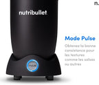 Blender électrique Pro 1200 NB120MB 1200 W multifonction smoothie broyeur verres 700 ml et 900 ml noir