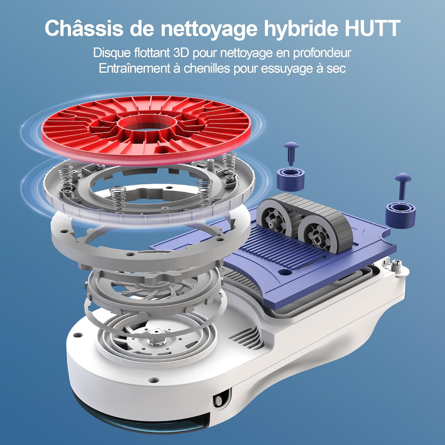 Robot laveur de vitres R10 7000 Pa nettoyage humide sec double spray HydroJet navigation NAVI 7.0