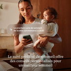 Moniteur bébé intelligent Dream Sock suivi pouls oxygène temps réel capteur optique Bluetooth WiFi autonomie 16 h mint