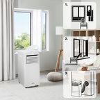 Przenośny klimatyzator z funkcją chłodzenia osuszania i wentylacji RIO R29E1 3kW 10000 BTU WiFi 24l/24h