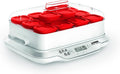 Yaourtière Multi Délices Express YG661500 12 pots verre 140 ml 5 programmes 600 W blanc rouge